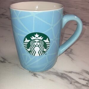 Starbucks Blue Geometric Accent Mug